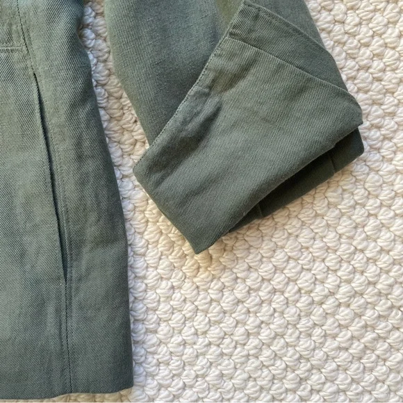 Apiece Apart oversized olive green linen blend blazer - Picture 5 of 16